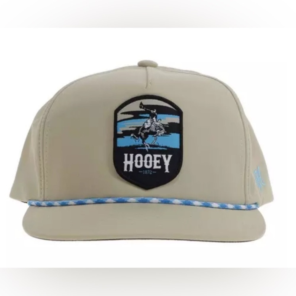 Hooey Tan and Blue Logo Snapback